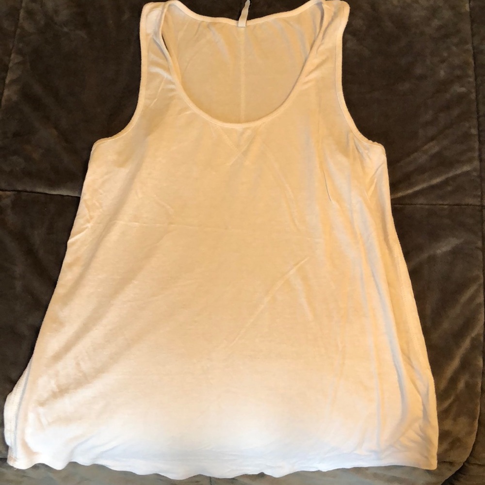 White flowy tank top